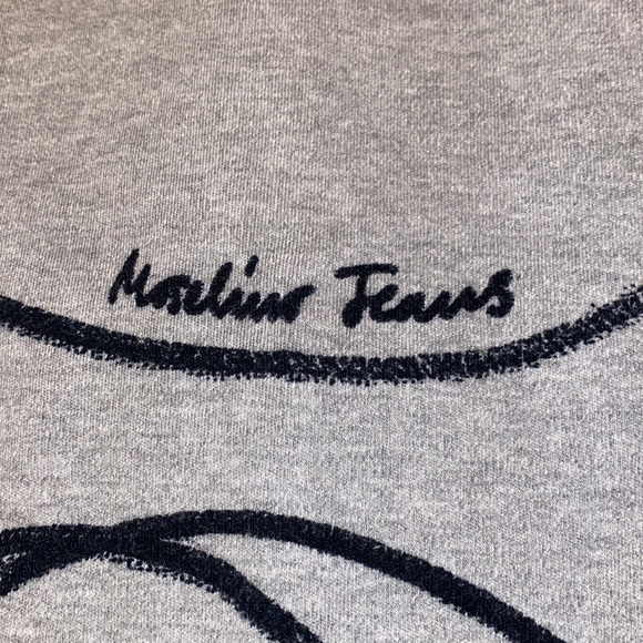 Moschino Jeans Gray& Black Top Size Small - Picture 14 of 14